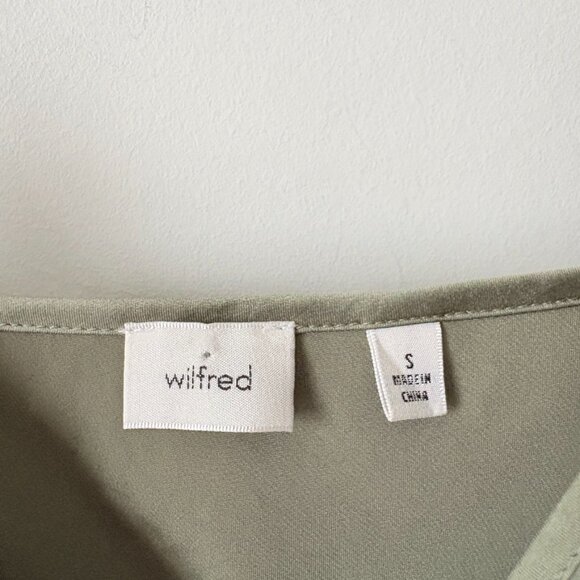 Aritzia Wilfred Mini Only Slip Dress Bitter Sage Green Size Small - Picture 5 of 6